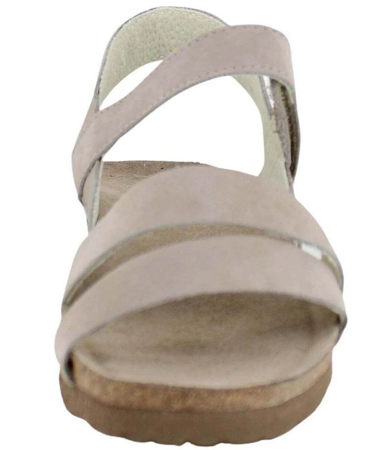 Naot Kayla Nubuck Suede Banded Wedge Sandals