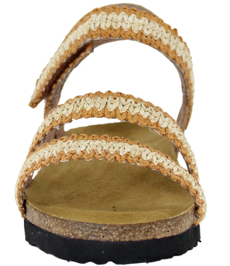 Naot Kayla Woven Raffia Banded Wedge Sandals