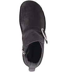 Naot Kolmer Suede Buckle Strap Hardware Ankle Booties