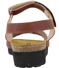 Naot Luna Leather Whipstitch Ankle Strap Sandals