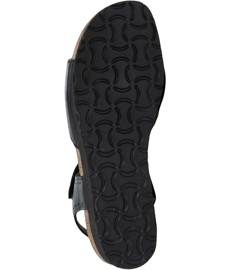 Naot Luna Leather Whipstitch Ankle Strap Sandals