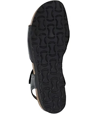 Naot Luna Leather Whipstitch Ankle Strap Sandals