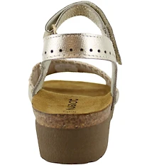 Naot Luna Leather Whipstitch Ankle Strap Sandals