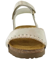 Naot Luna Leather Whipstitch Ankle Strap Sandals