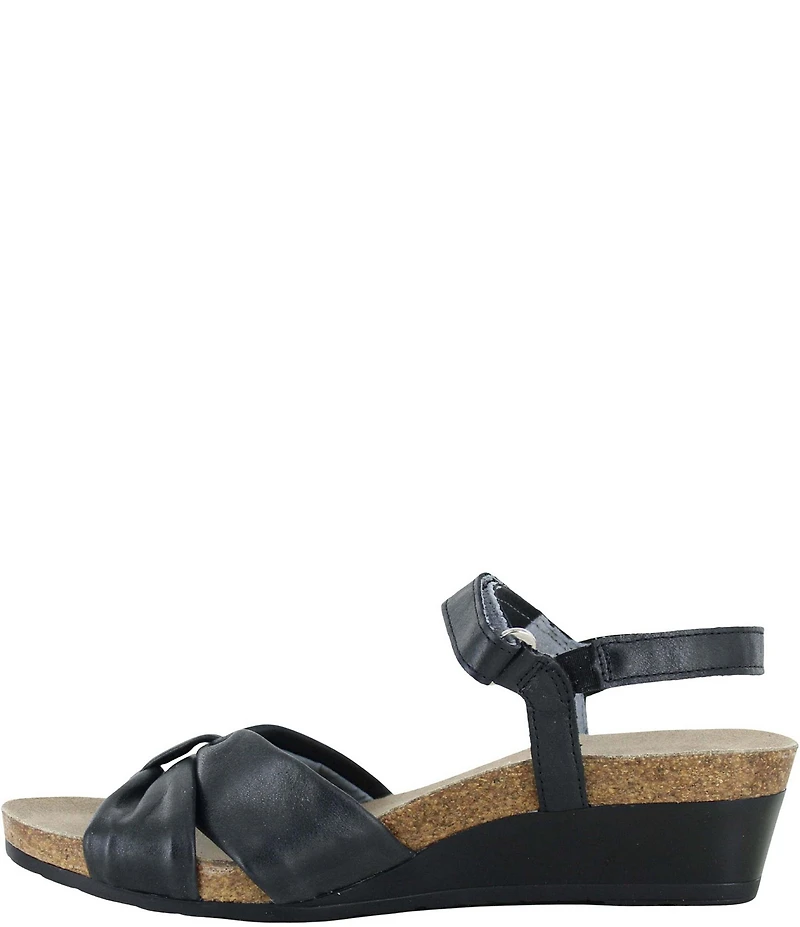 Naot Madame Leather Knotted Ankle Strap Sandals