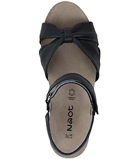 Naot Madame Leather Knotted Ankle Strap Sandals