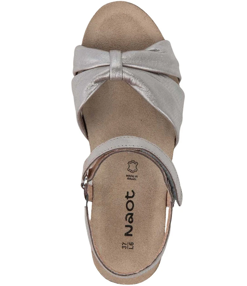 Naot Madame Leather Knotted Ankle Strap Sandals