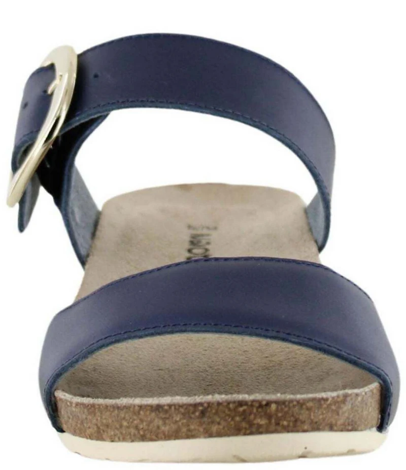 Naot Magic Leather Wedge Slide Sandals