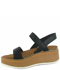 Naot Meringue Banded Wedge Sandals