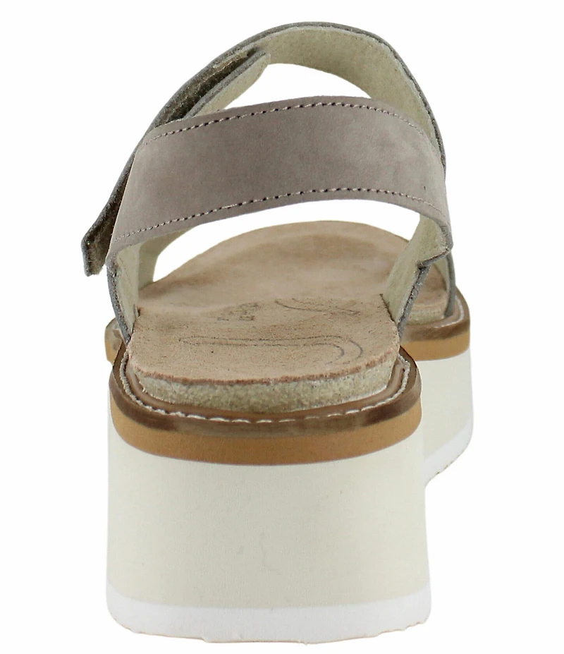 Naot Meringue Banded Wedge Sandals
