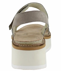 Naot Meringue Banded Wedge Sandals