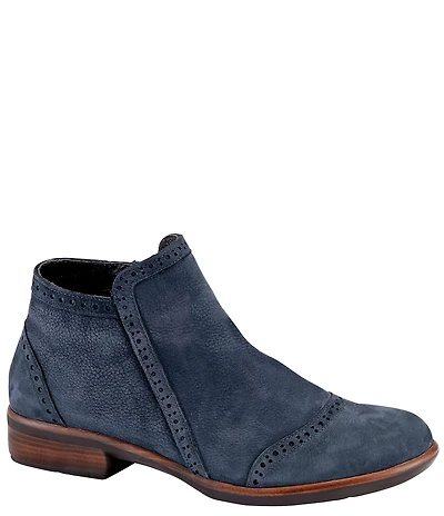Naot Nefasi-Aura Nubuck Suede Brogue Detail Booties