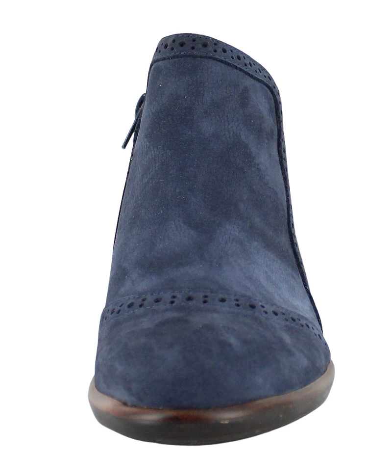 Naot Nefasi-Aura Nubuck Suede Brogue Detail Booties