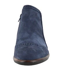 Naot Nefasi-Aura Nubuck Suede Brogue Detail Booties