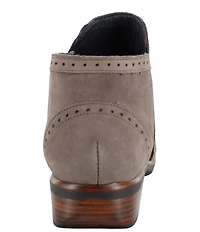 Naot Nefasi-Aura Nubuck Suede Brogue Detail Booties