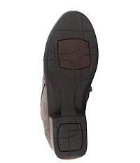 Naot Nefasi-Aura Nubuck Suede Brogue Detail Booties