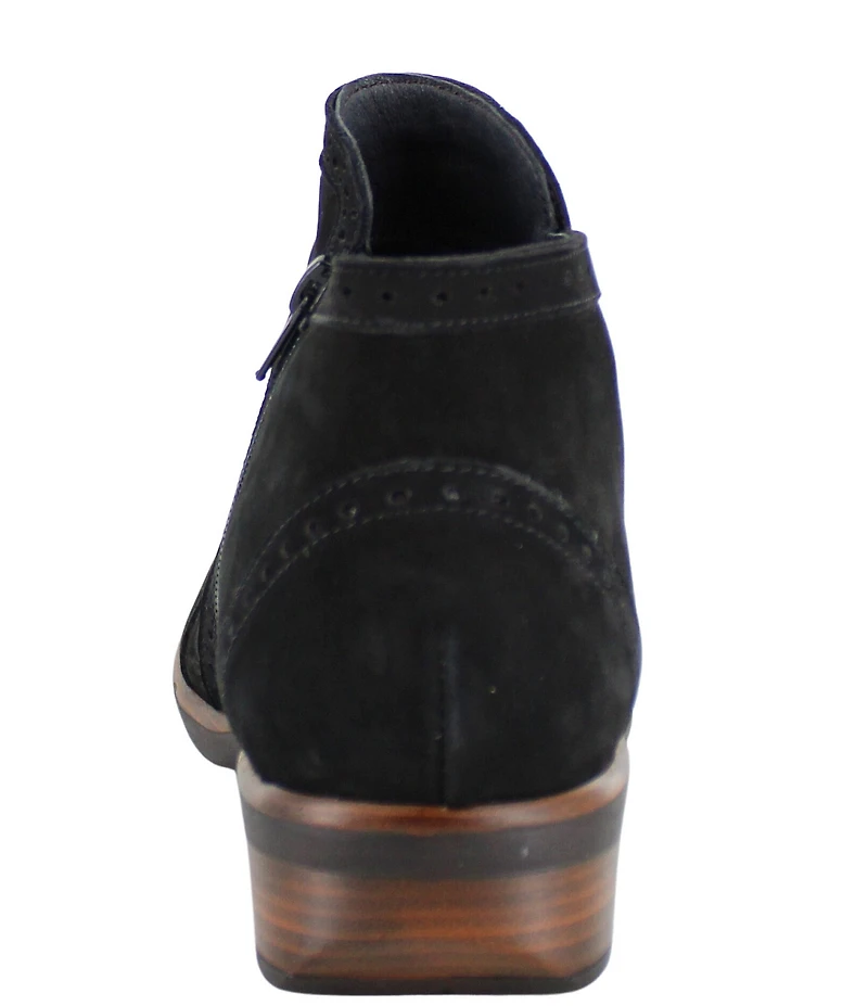 Naot Nefasi-Aura Nubuck Suede Brogue Detail Booties