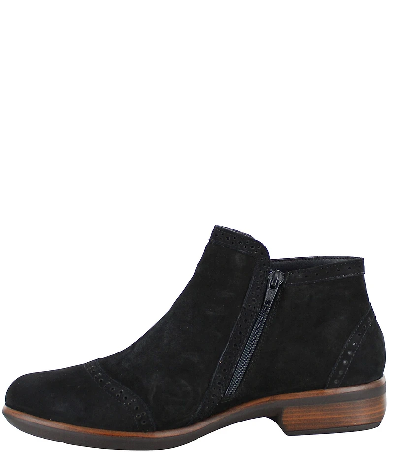 Naot Nefasi-Aura Nubuck Suede Brogue Detail Booties