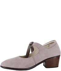 Naot Nobility Nubuck Suede Mary Jane Bow Pumps