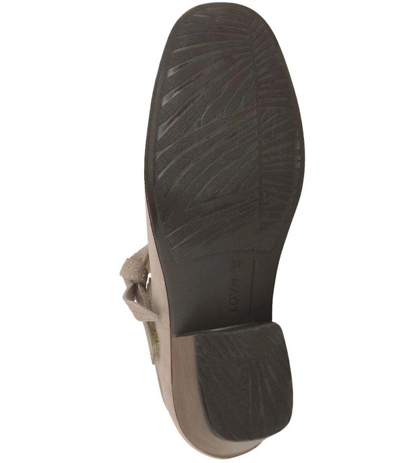 Naot Nobility Nubuck Suede Mary Jane Bow Pumps