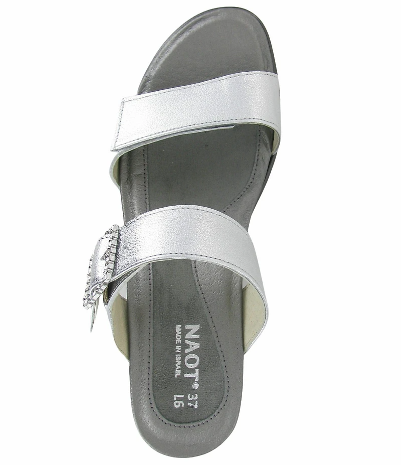 Naot Recent Buckle Banded Slide Sandals