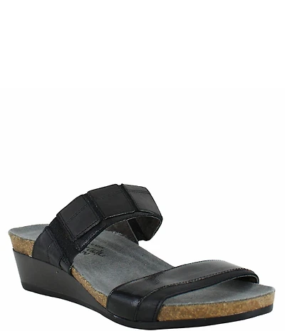 Naot Royalty Banded Wedge Slide Sandals