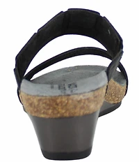 Naot Royalty Banded Wedge Slide Sandals