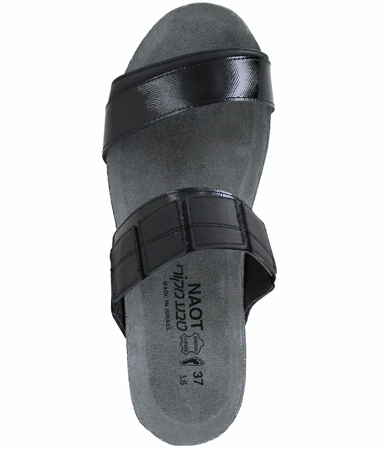 Naot Royalty Banded Wedge Slide Sandals