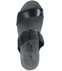 Naot Royalty Banded Wedge Slide Sandals