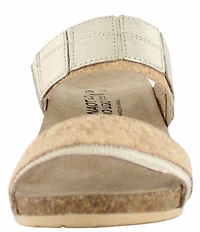 Naot Royalty Cork Banded Wedge Slide Sandals