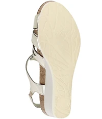 Naot Starlet Leather Ankle Strap Wedge Sandals