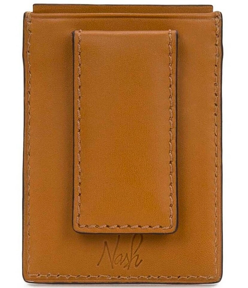 Nash Lorenzo Full-Grain Leather Magnetic Money Clip
