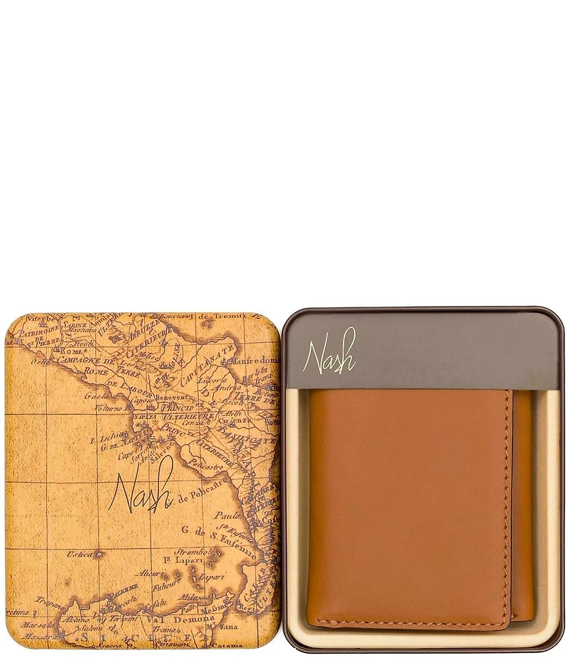 Nash Lorenzo Full-Grain Leather Trifold Wallet