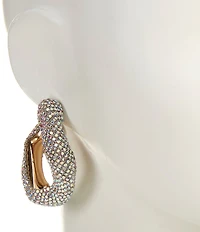 Natasha Accessories Ab Jelly C Hoop Earrings