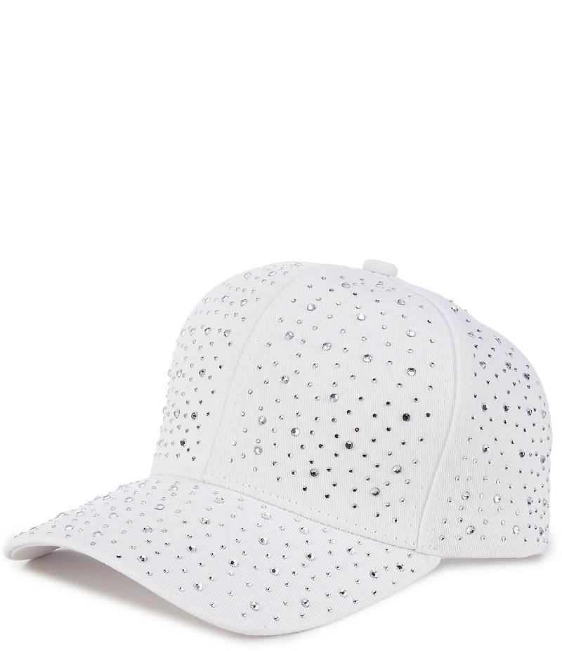 Natasha Accessories Allover Stone Baseball Cap