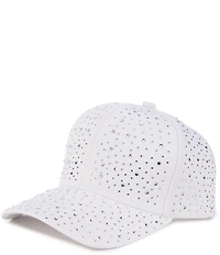 Natasha Accessories Allover Stone Baseball Cap