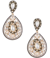 Natasha Accessories Bead Teardrop Drop Earrings