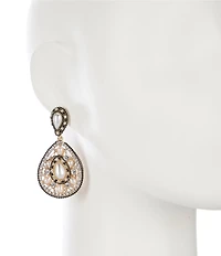 Natasha Accessories Bead Teardrop Drop Earrings