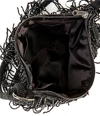 Natasha Accessories Beaded Fringe Evening Bag