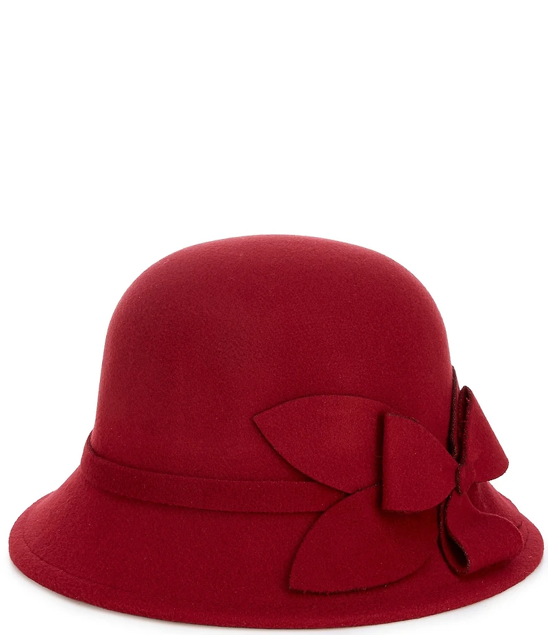 Natasha Accessories Bow Cloche Hat