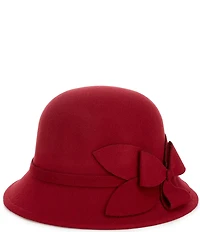 Natasha Accessories Bow Cloche Hat