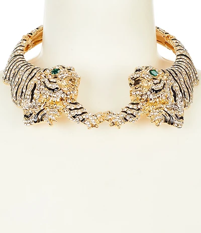 Natasha Accessories Crouching Tiger Statement Necklace