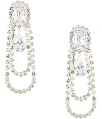 Natasha Accessories Crystal Swag Orbital Earrings