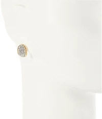 Natasha Accessories Crystal Two Tone Stud Earring Set