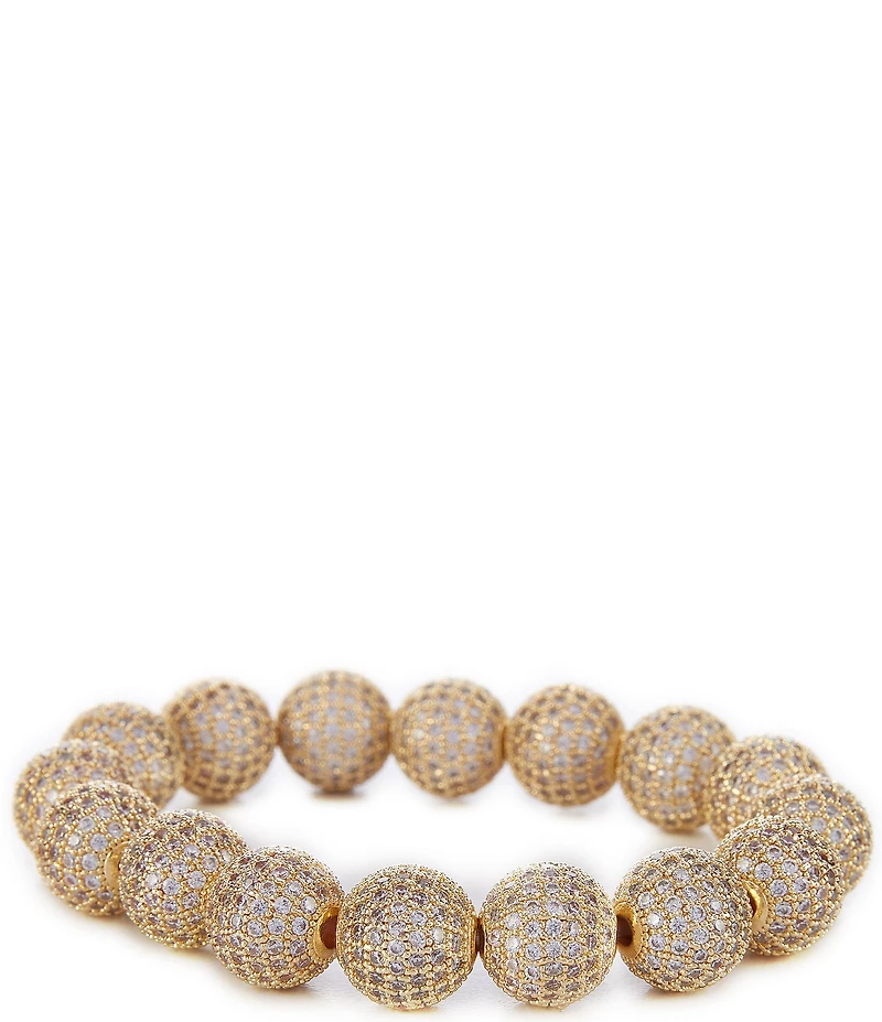 Natasha Accessories CZ Fireball Stretch Bracelet