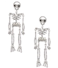 Natasha Accessories Dancing Skeleton Drop Earrings