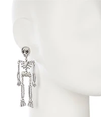 Natasha Accessories Dancing Skeleton Drop Earrings