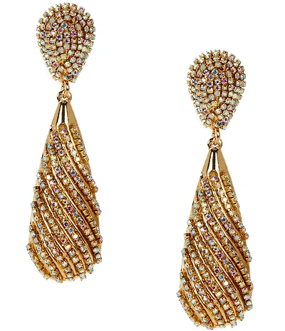Natasha Accessories Double Drop Earrings