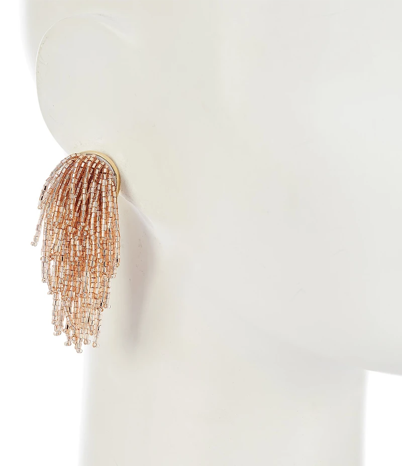 Natasha Accessories Firework Bead Chandelier Earrings