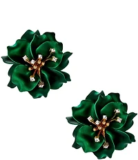 Natasha Accessories Flower Drop Earrings